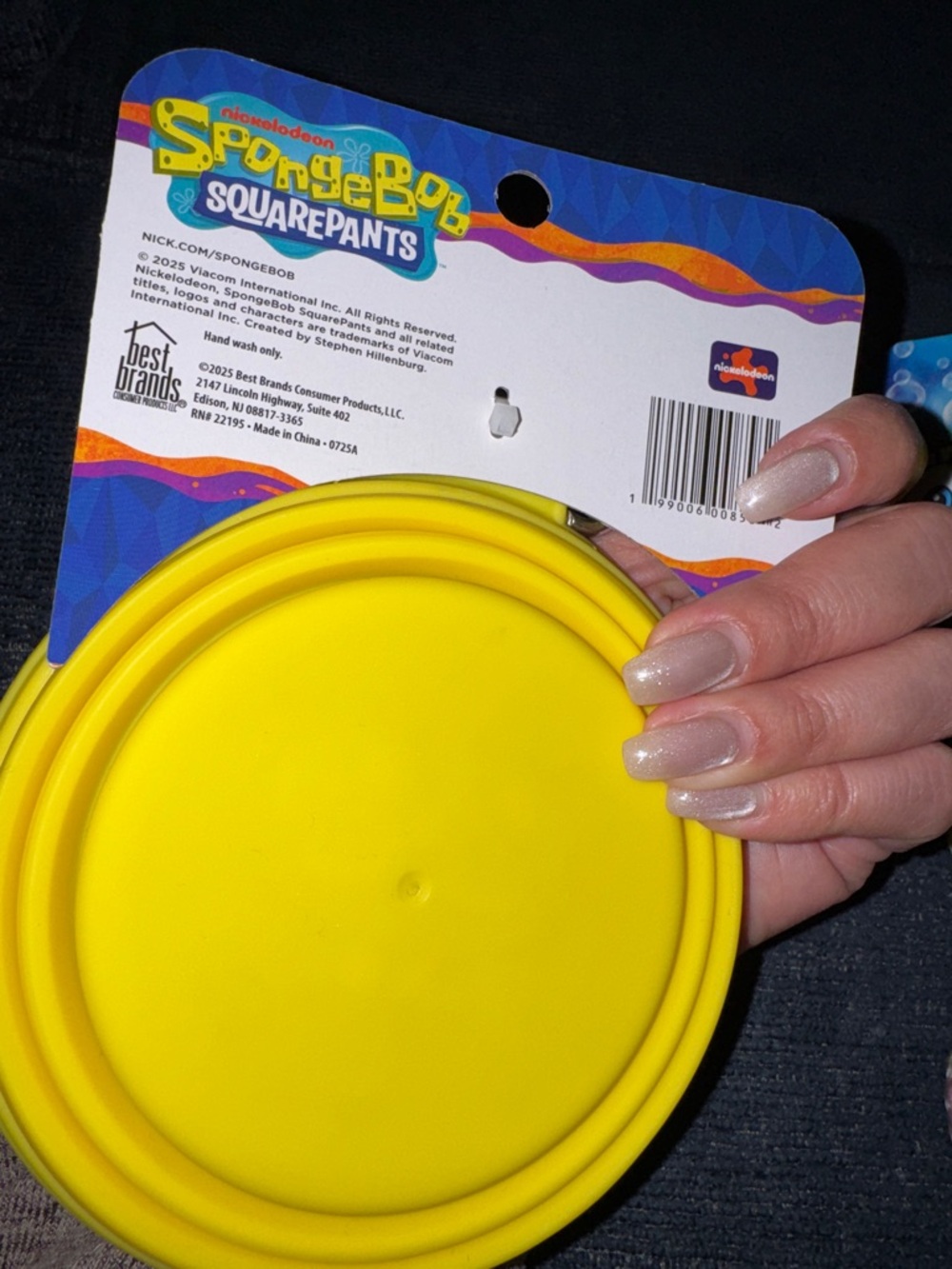 SpongeBob SquarePants- Silicone Collapsible Bowl, Bowl Placement + 2pk Pet Balls - Picture 6 of 14